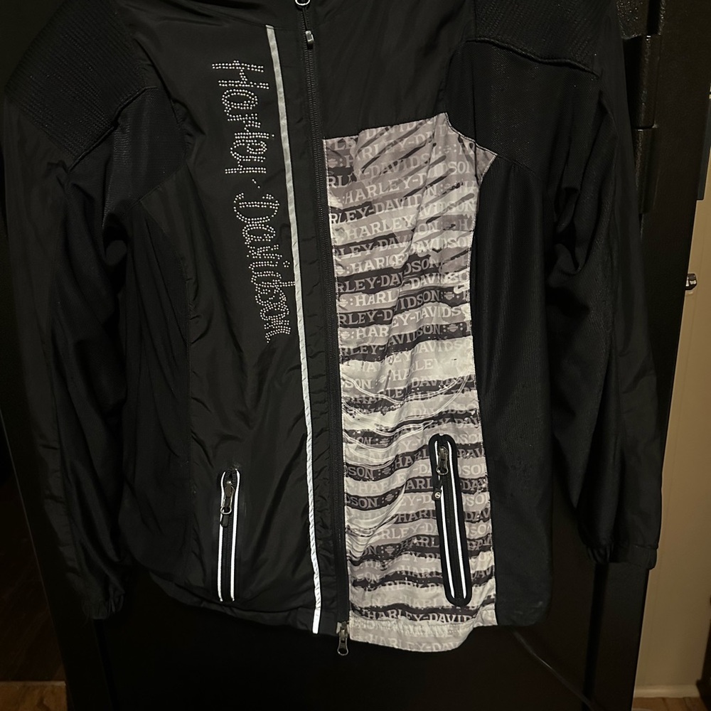 Harley-Davidson Black and Silver Jacket